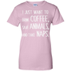 Running - I Just Want To Drink Coffee Save Animals And Take Naps latte T Shirt & Hoodie